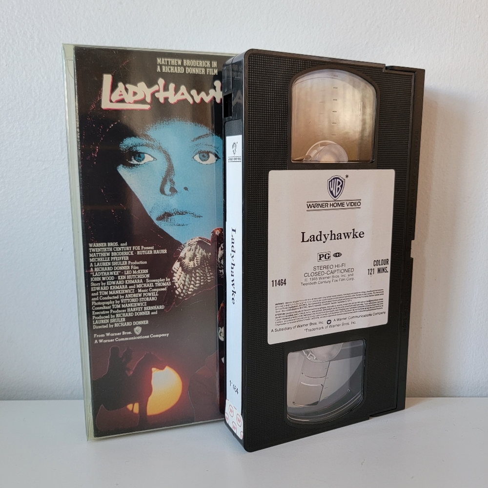 Vintage 1985 Ladyhawke VHS Tape
